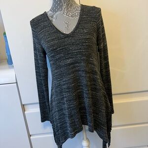 Karen Kane's signature handkerchief hem soft sweater!